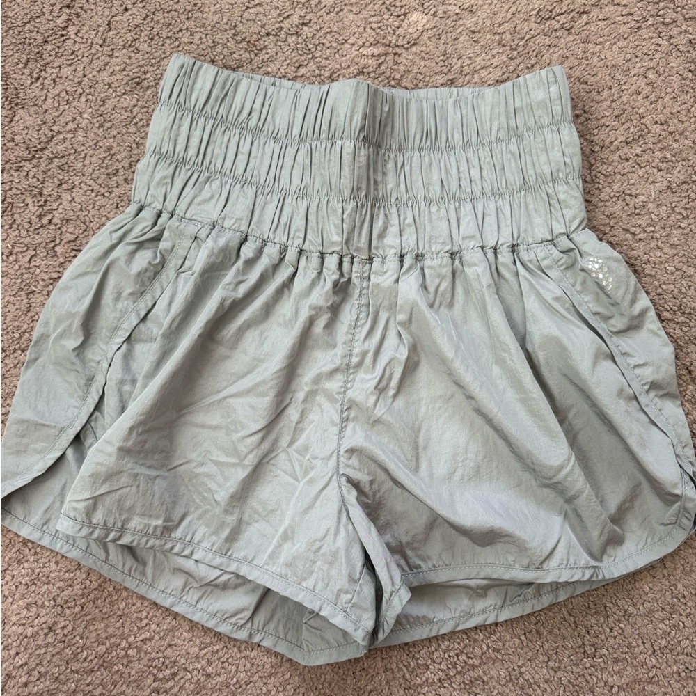 Light blue free people movement shorts